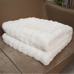 Luxurious Faux Fur Reversible Throw Blanket